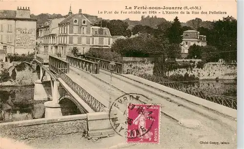 AK / Ansichtskarte  La_Ferte-sous-Jouarre_77_Seine-et-Marne Le Pont de Fer retabli en 1918 Entree de la Rue des Pelletiers