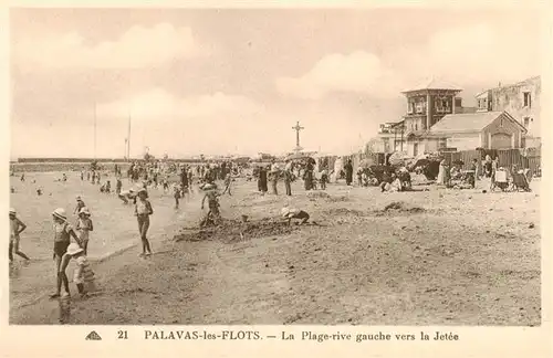 AK / Ansichtskarte  Palavas-les-Flots_34 La Plage rive gauche vers la Jetee