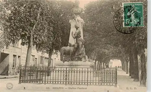 AK / Ansichtskarte  Melun_77_Seine-et-Marne Statue Pasteur