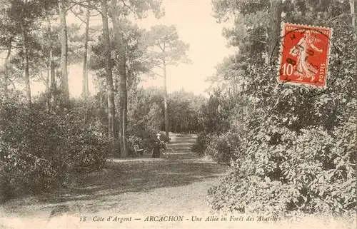 AK / Ansichtskarte  Arcachon_33_Gironde Une Allee en Foret des Abatiles