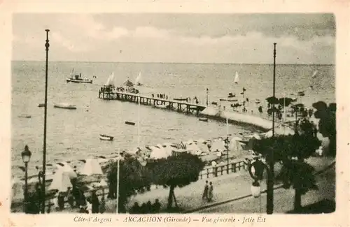 AK / Ansichtskarte  Arcachon_33_Gironde Vue generale Jetee Est