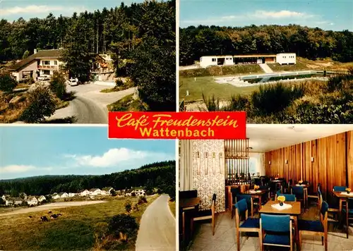 AK / Ansichtskarte 73907025 Wattenbach_Kassel Cafe Freudenstein Gaststube Panorama