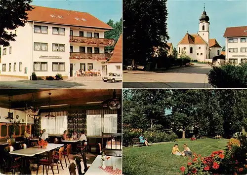 AK / Ansichtskarte  Elbersroth Gasthaus Pension Boessendoerfer Gaststube Park Kirche