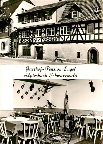 AK / Ansichtskarte 73907064 Alpirsbach Gasthof Pension Engel Gaststube