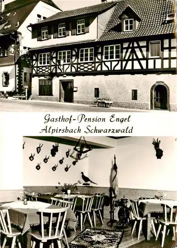 AK / Ansichtskarte  Alpirsbach Gasthof Pension Engel Gaststube