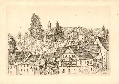 AK / Ansichtskarte  Stein_am_Rhein_SH Auf Burg Zeichnung