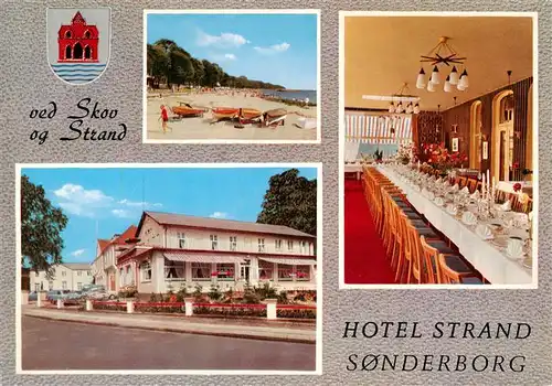 AK / Ansichtskarte 73907091 Sonderborg_DK Hotel Strand Gastraum Strandpartie