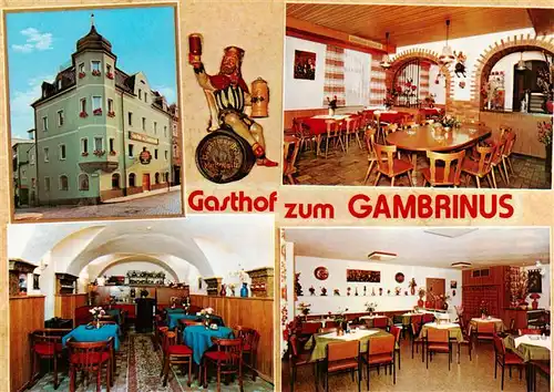 AK / Ansichtskarte  Marktredwitz Gasthof zum Gambrinus Gastraeume