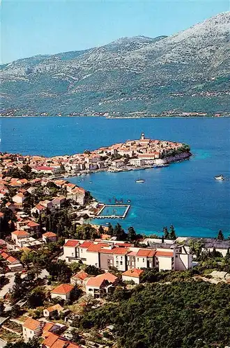 AK / Ansichtskarte 73907116 Korcula_Curzola_Croatia Fliegeraufnahme