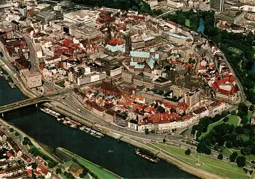 AK / Ansichtskarte  Bremen Stadtzentrum Fliegeraufnahme