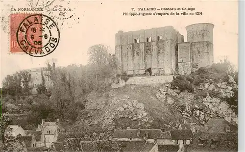 AK / Ansichtskarte  Falaise__14_Calvados Chateau et College Philippe Auguste sempara de la vlle en 1204