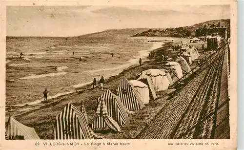 AK / Ansichtskarte  Villers-sur-Mer_14_Calvados La Plage a Maree haute