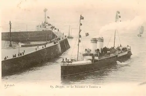 AK / Ansichtskarte  Dieppe_76_Seine-Maritime Le Steamer Tamise