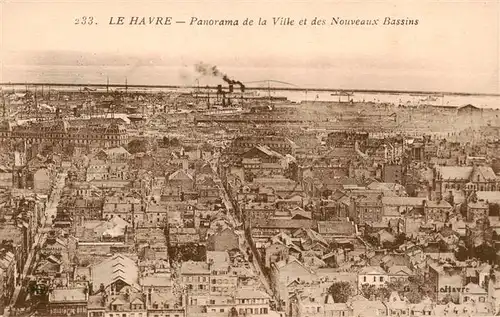 AK / Ansichtskarte  Le_Havre Panorama de la Ville et des Nouveaux Bassins