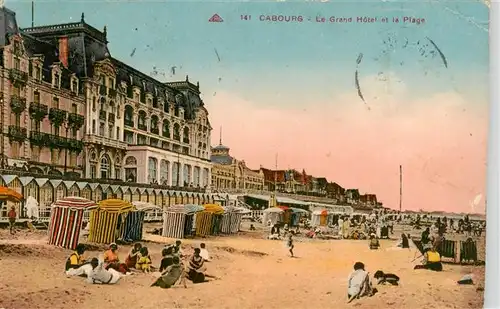AK / Ansichtskarte  Cabourg_14_Calvados Le Grand Hotel et la Plage