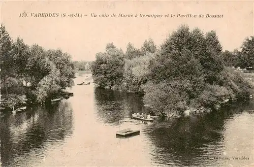 AK / Ansichtskarte  Vareddes_Varreddes_77_Seine-et-Marne Un coin de Marne a Germgny et le Pavillon de Bossuet