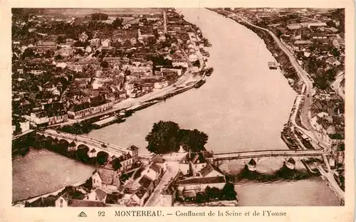 AK / Ansichtskarte  Montereau_-Fault-Yonne_77_Seine-et-Marne Confluent de la Seine et de l'Yonne