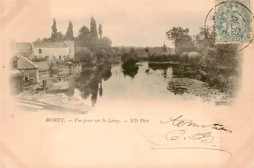 AK / Ansichtskarte  Moret-sur-Loing_77_Seine-et-Marne Vue prise sur le Loing