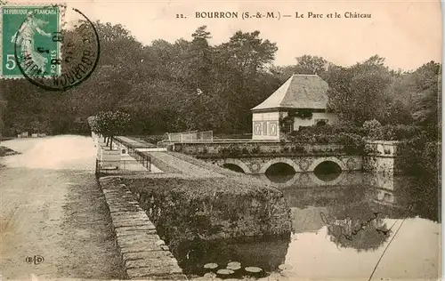 AK / Ansichtskarte  Bourron-Marlotte_77_Seine-et-Marne Le Parc et le Chateau