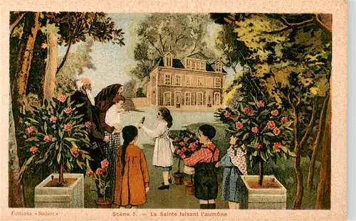 AK / Ansichtskarte  Lisieux_14_Calvados Scene 5 La Sainte fisant l'aumone