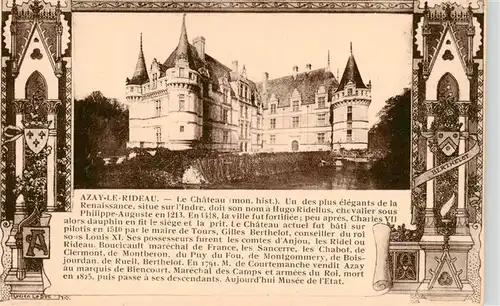AK / Ansichtskarte  Azay-le-Rideau_37_Indre-et-Loire Le Chateau