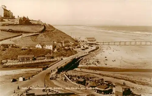 AK / Ansichtskarte  Saltburn-by-the-Sea_UK Lower Promenade and Sands