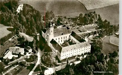 AK / Ansichtskarte  Dietramszell Kloster Kirche Fliegeraufnahme