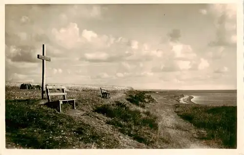 AK / Ansichtskarte  Amrum Bonken Bank am Wattenmeer