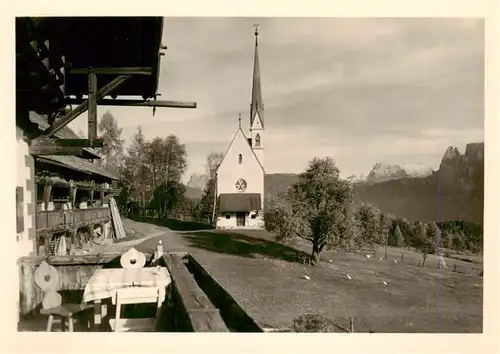 AK / Ansichtskarte  Klobenstein_Ritten_Collalbo_Renon_Suedtirol_IT Kematen am Ritten mit Kirche