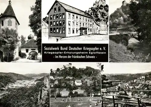 AK / Ansichtskarte  Egloffstein Sozialwerk Bund Deutscher Kriegsopfer Erholungsheim Teilansichten Panorama