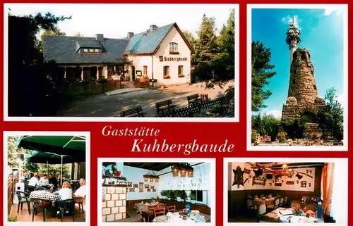 AK / Ansichtskarte  Netzschkau Gaststaette Kuhbergbaude Gastraeume Terrasse Aussichtsturm