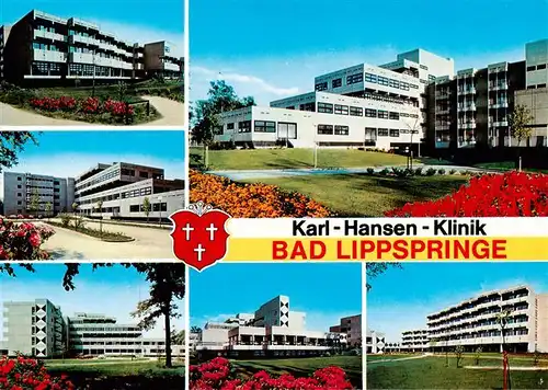 AK / Ansichtskarte 73907461 Bad_Lippspringe Karl Hansen Klinik Teilansichten