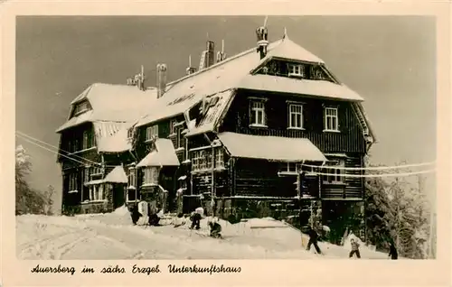 AK / Ansichtskarte  Auersberg_1020m_Wildenthal_Erzgebirge Unterkunftshaus