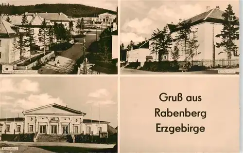 AK / Ansichtskarte  Rabenberg_Breitenbrunn_Erzgebirge Teilansicht mit Kulturhaus Kinderheim Kulturhaus