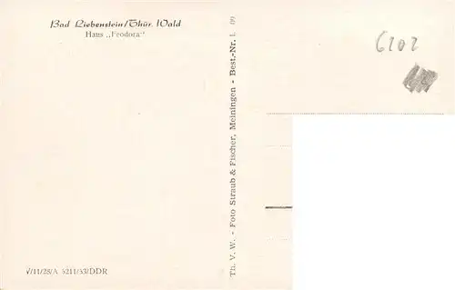 AK / Ansichtskarte  Bad_Liebenstein Haus Feodora