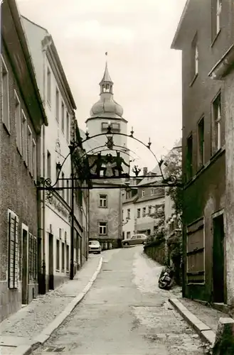 AK / Ansichtskarte  Schwarzenberg__Erzgebirge Blick zur Kirche