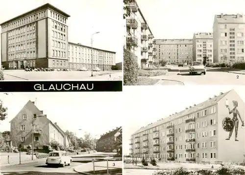 AK / Ansichtskarte  Glauchau Ingenieurschule Albert Schweitzer Siedlung Geschwister Scholl Strasse Rothenbacher Kirchsteig