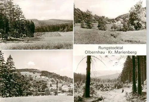 AK / Ansichtskarte  Olbernhau_Erzgebirge Rungstocktal Panorama