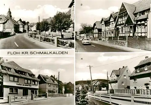 AK / Ansichtskarte 73907568 Floh-Seligenthal Schmalkaldener strasse Karl Marx Strasse Gasthaus zum goldenen Loewen Siedlung