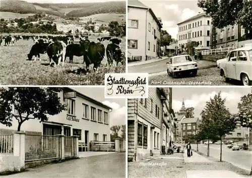 AK / Ansichtskarte  Stadtlengsfeld Teilansicht Karl Liebknecht Oberschule Marktstrasse