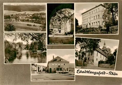 AK / Ansichtskarte 73907572 Stadtlengsfeld Panorama Feldepartie Felde Lichtspiele SV Diaet Sanatorium Oberschule Kirche