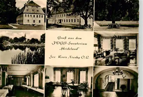 AK / Ansichtskarte 73907609 Niesky_Oberlausitz_Sachsen FDGB Sanatorium Heideland
