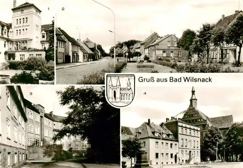 AK / Ansichtskarte 73907647 Bad_Wilsnack Puschkin-Kurhaus Ernst-Thaelmann-Strasse Goethehaus Rathaus