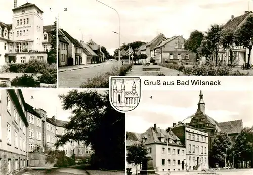 AK / Ansichtskarte  Bad_Wilsnack Puschkin-Kurhaus Ernst-Thaelmann-Strasse Goethehaus Rathaus