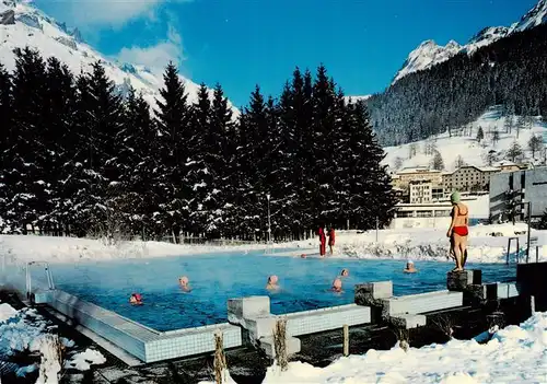 AK / Ansichtskarte 13907697 Leukerbad_Loueche-les-Bains_VS Thermal Schwimmbad