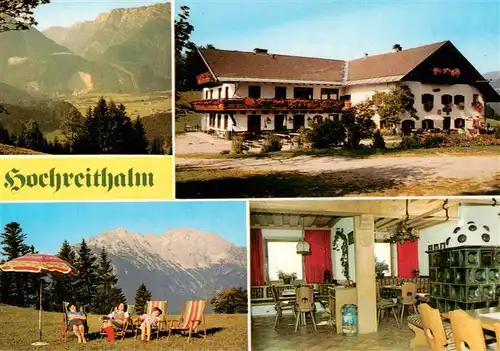 AK / Ansichtskarte 73907705 Golling__Salzach_AT Berggasthaus Hochreithlam Panorama Liegewiese Gastraum