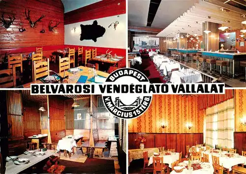 AK / Ansichtskarte  Budapest_HU Belvarosi Vendeglato Vallalat Gastraeume Bar