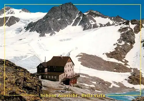 AK / Ansichtskarte 73907720 Schnalstal_Trentino_IT Schutzhaus Schoene Aussicht oetztaler Alpen