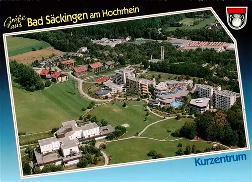 AK / Ansichtskarte 73907722 Bad_Saeckingen_Hochrhein Kurzentrum Fliegeraufnahme