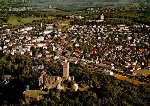 AK / Ansichtskarte  Koenigstein__Taunus Fliegeraufnahme mit Burgruine